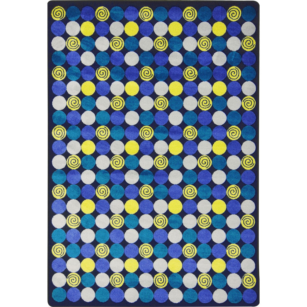 Roundabout 5'4" x 7'8" area rug in color Blue