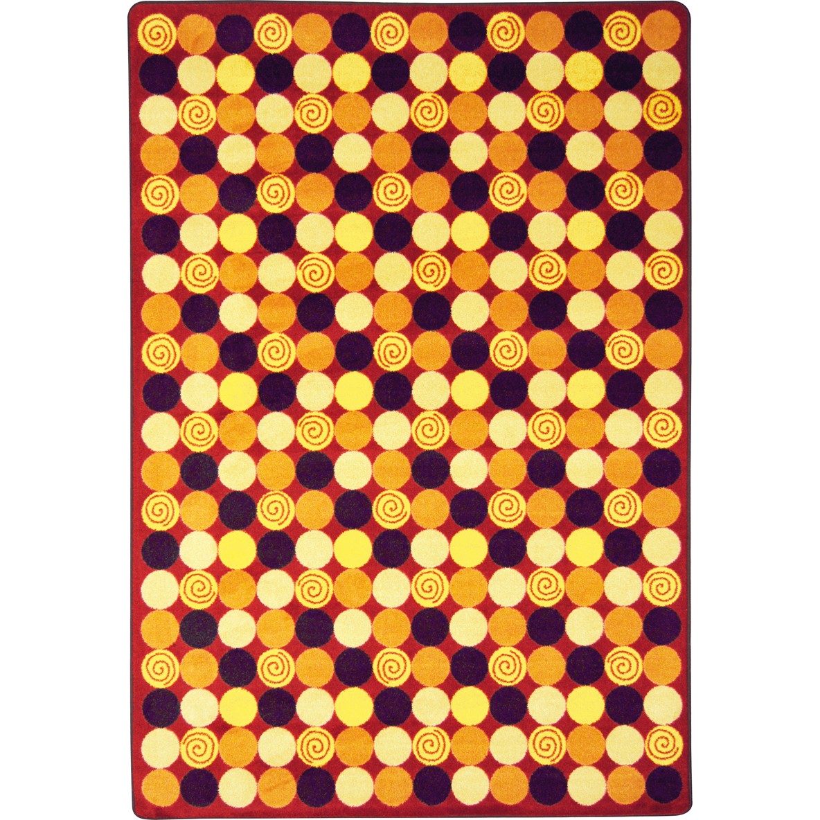 Roundabout 3'10" x 5'4" area rug in color Red