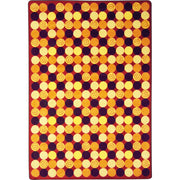 Roundabout 10'9" x 13'2" area rug in color Red