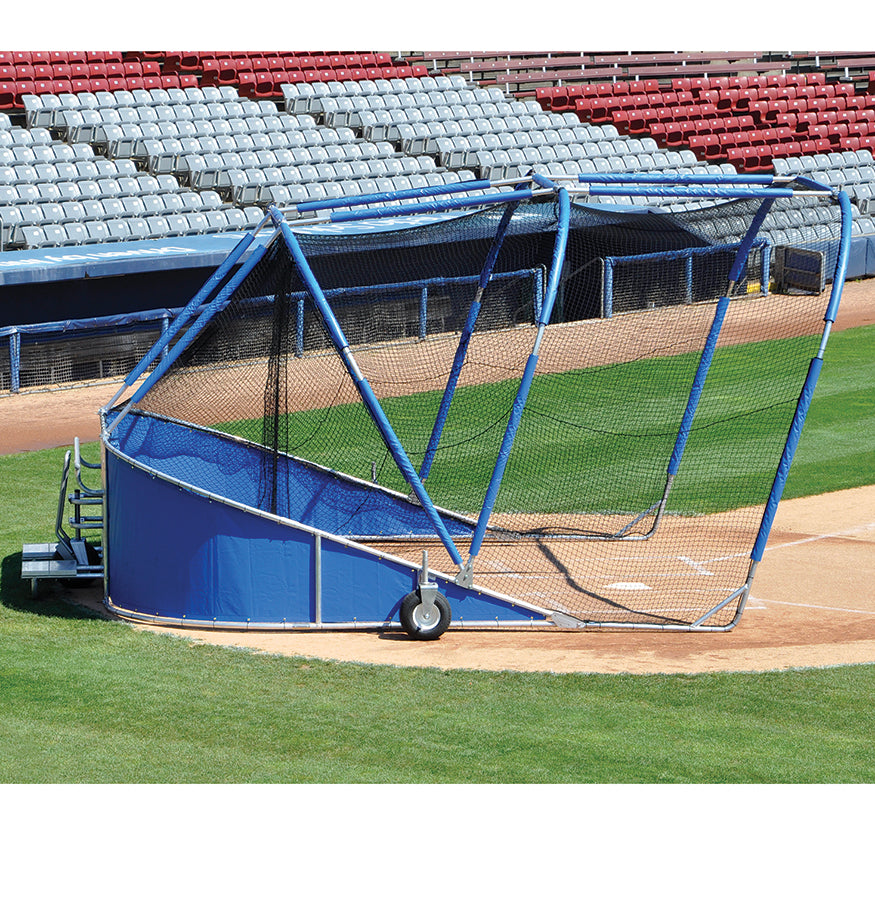 Ricochet Pad - Batting Cage Upgrade Kit (21 - 6 ft. Lengths) (Navy Blue)