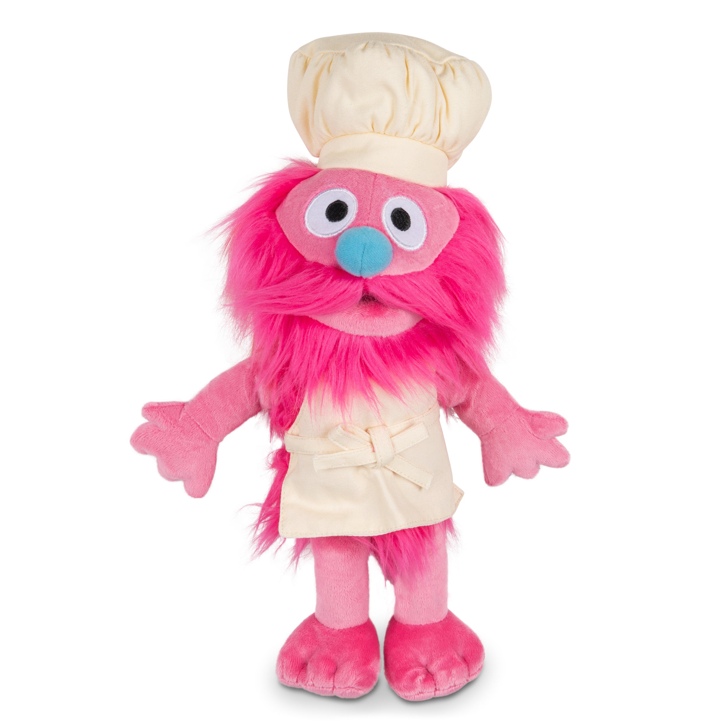 GUND Sesame Street Official Gonger Muppet Plush, Premium Plush Toy for Ages 1 & Up, Pink/Beige, 10”