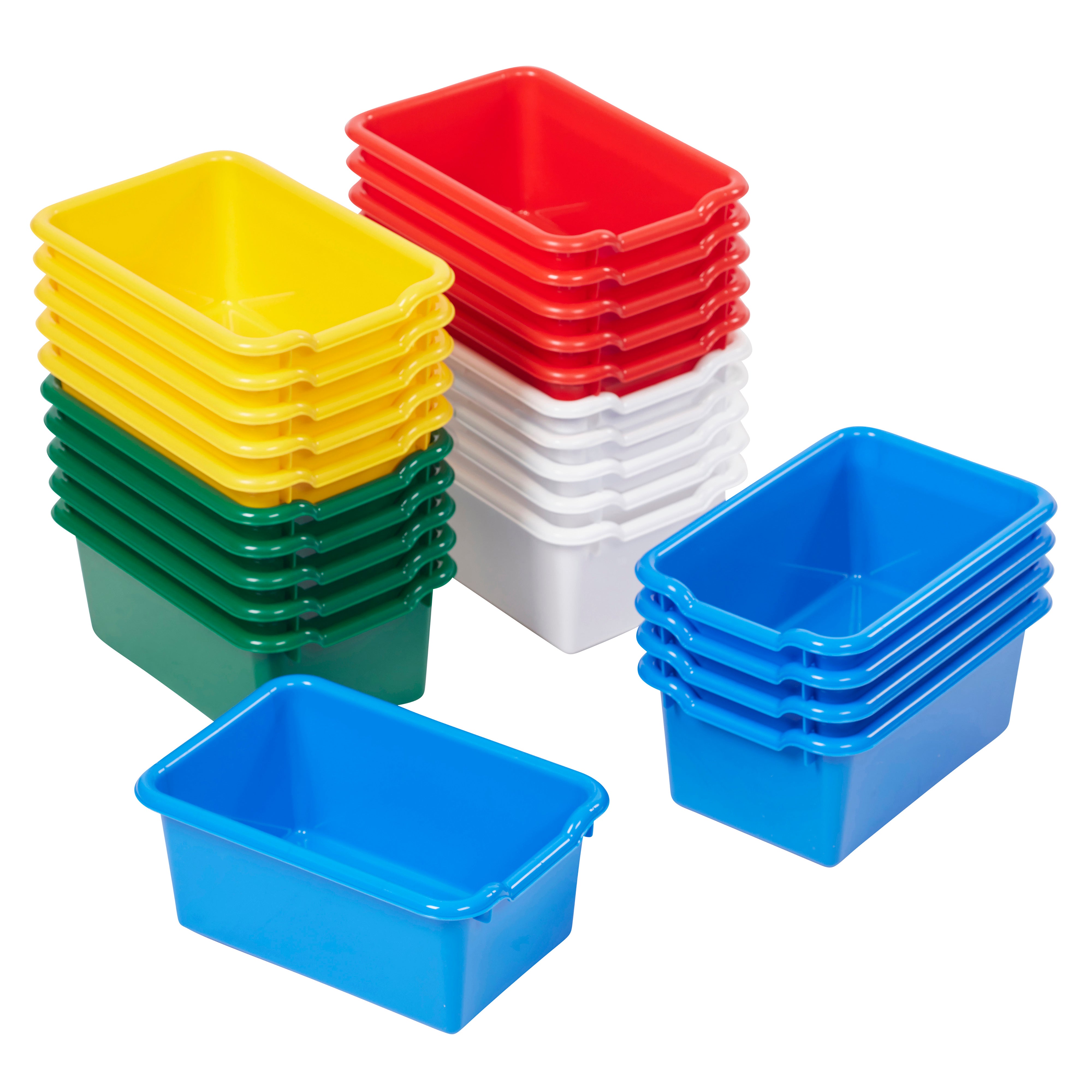 Scoop Front Storage Bins 25-Piece - Assorted