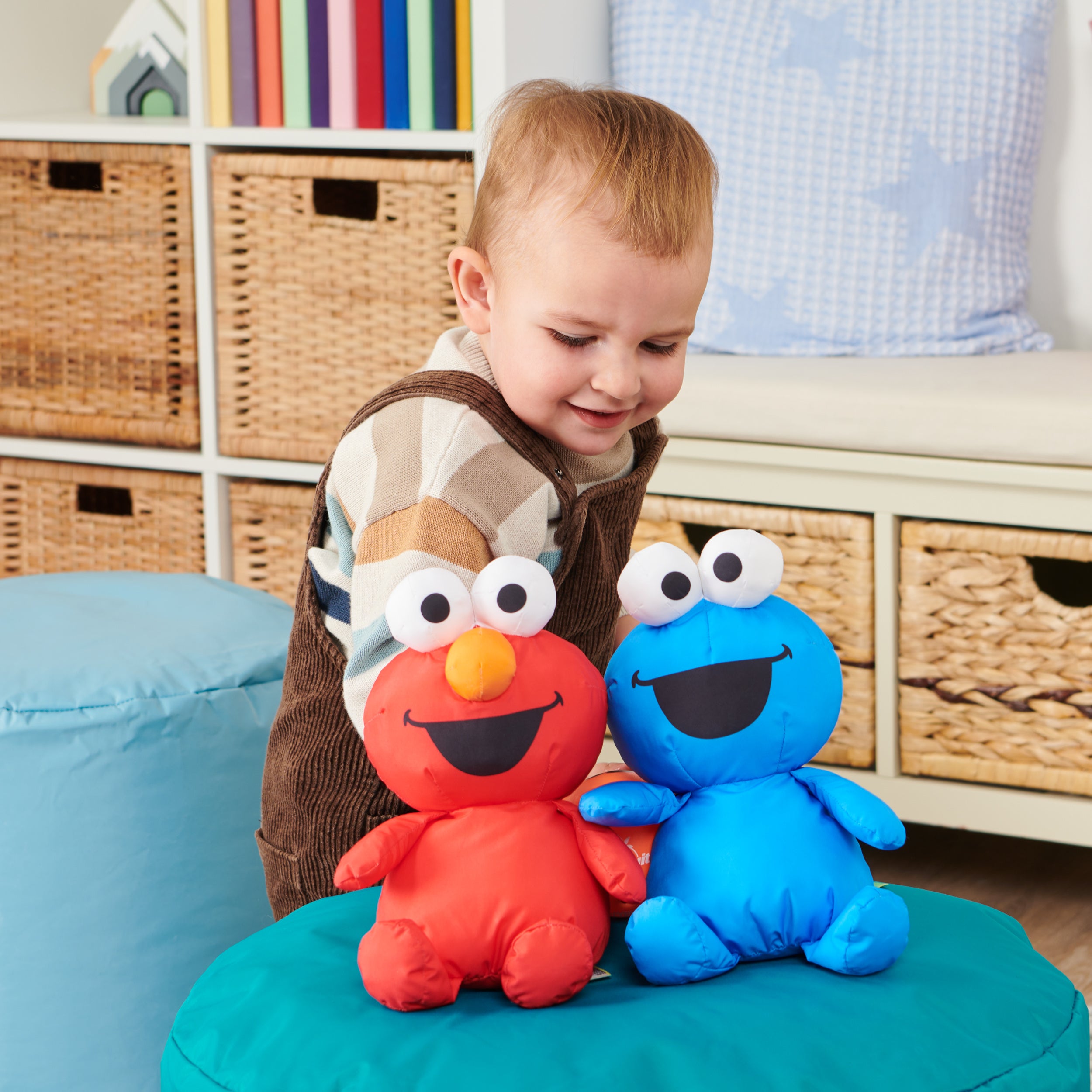 GUND Sesame Street Official Cookie Monster Muppet Plush, Premium Nylon Plush Toy for Ages 1 & Up, Blue, 7”
