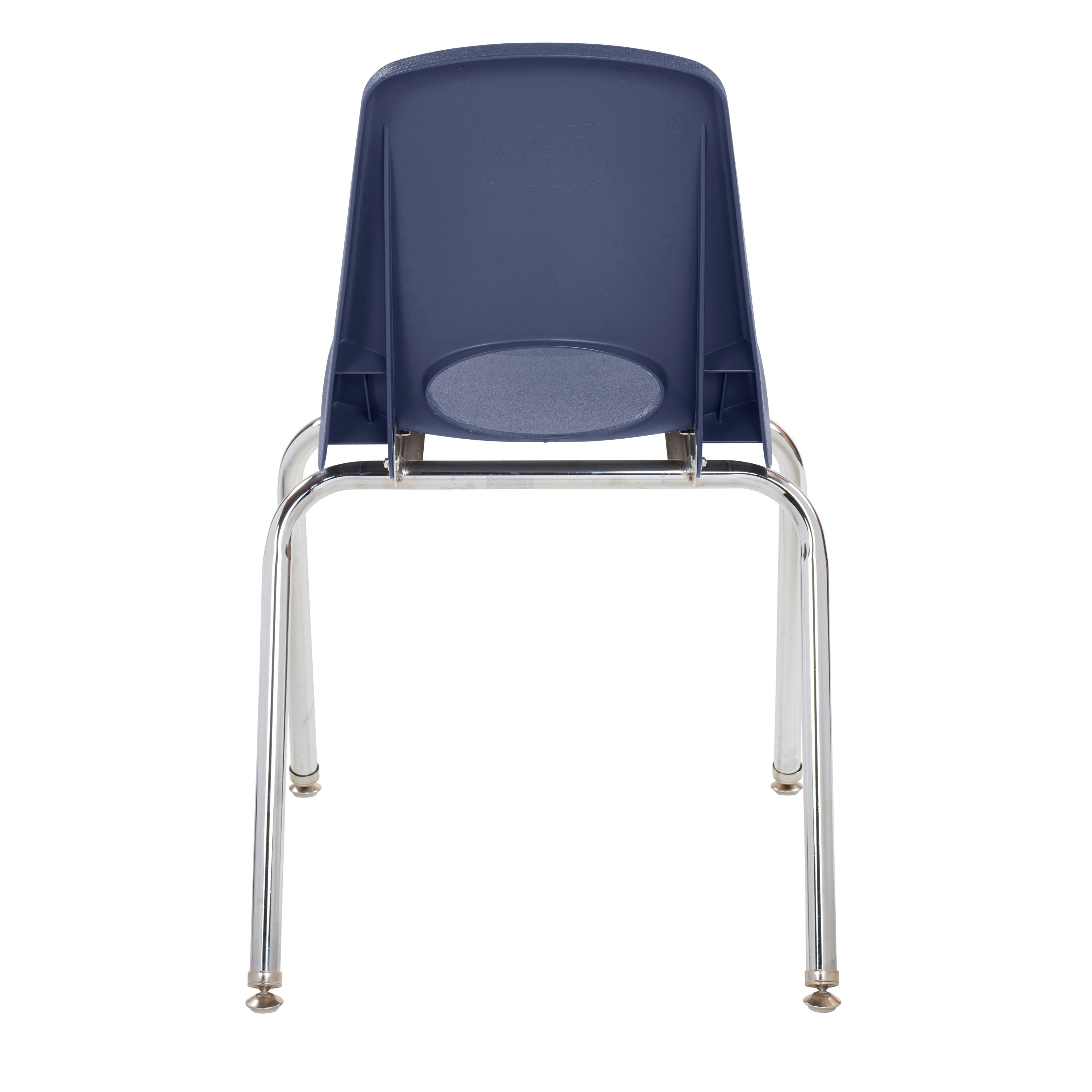18" Stack Chair with Swivel Glides - Navy