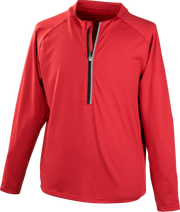 Rawlings Adult 1/4 Zip Pullover - Small - Scarlet