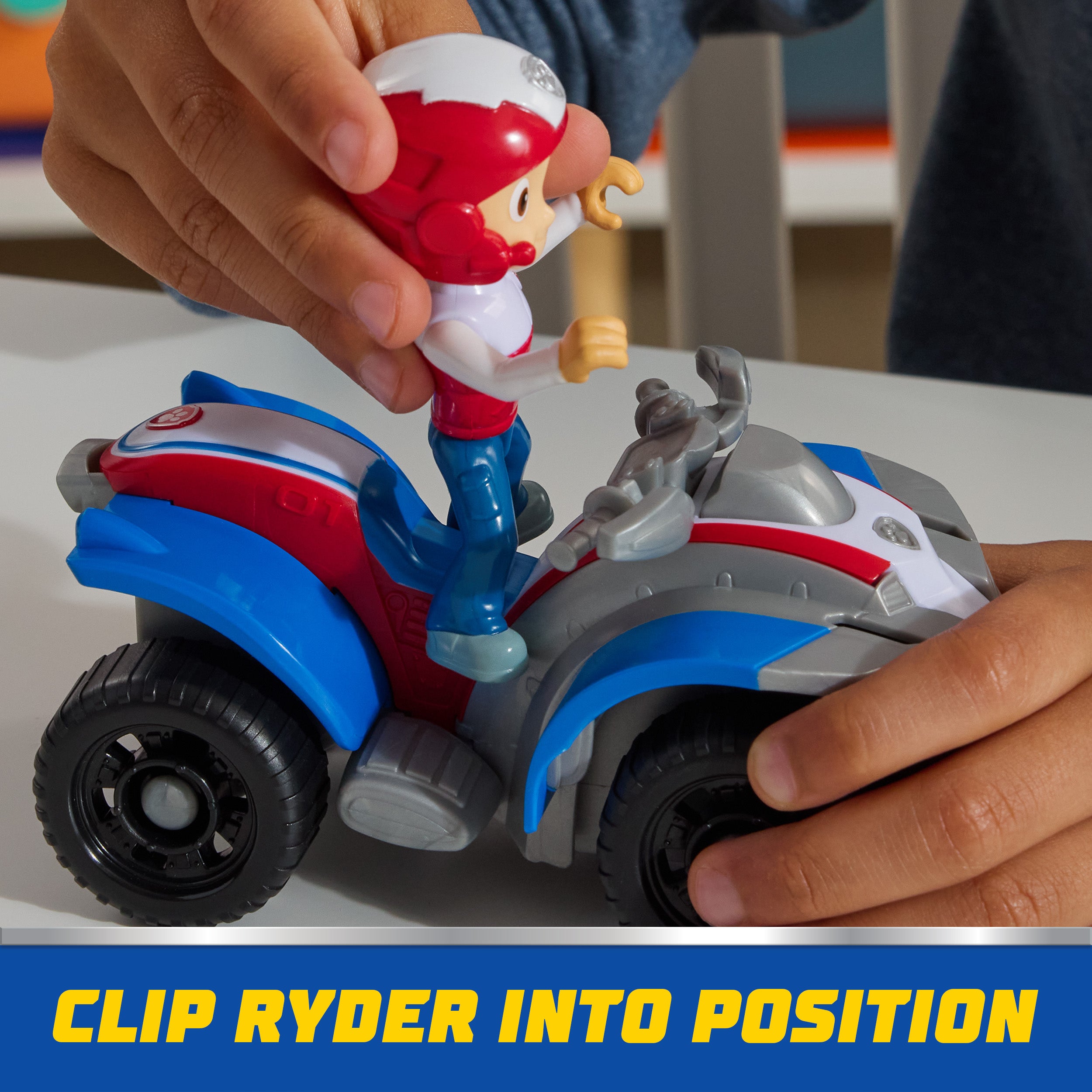 PAW Patrol, Ryder’s ATV Toy Vehicle with Collectible Action Figure, Sustainably Minded Kids Toys for Boys & Girls Ages 3 and Up