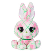 P.Lushes Pets Kennedy Karrats Designer Fashion Plush Toy, Collectible Bunny Stuffed Animal, Pink and Green, 6”