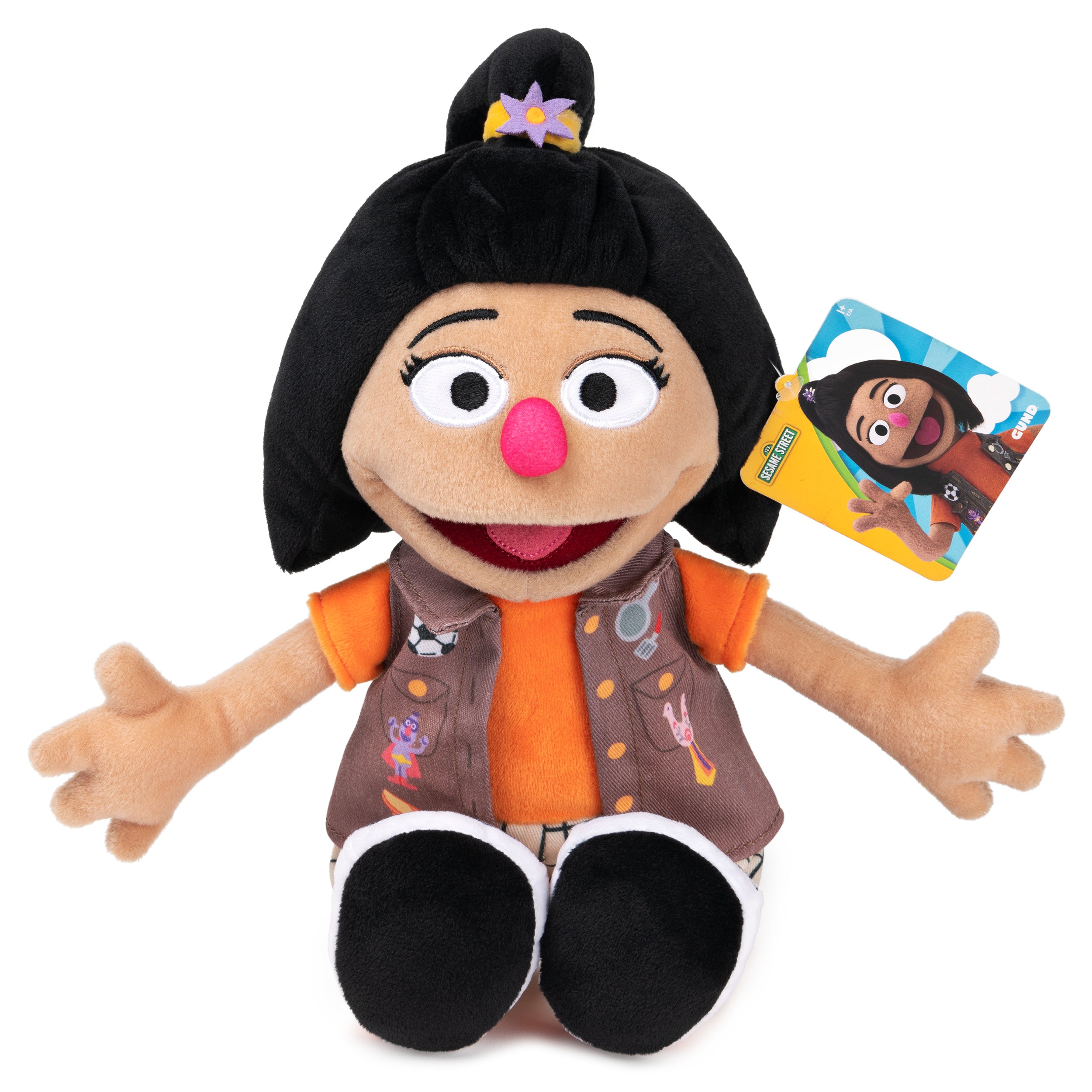 GUND Sesame Street Official Ji-Young Plush, Premium Plush Doll for Ages 1 & Up, 13”