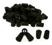 Rubber Stoppers, #0, 2-Hole, Case of 10 Pounds