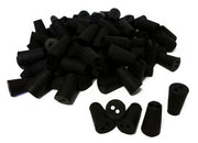 Rubber Stoppers, #00, 2-Hole, Case of 10 Pounds