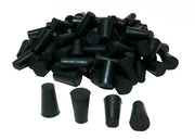 Stopper Rubber Black #00 Solid 1 pound