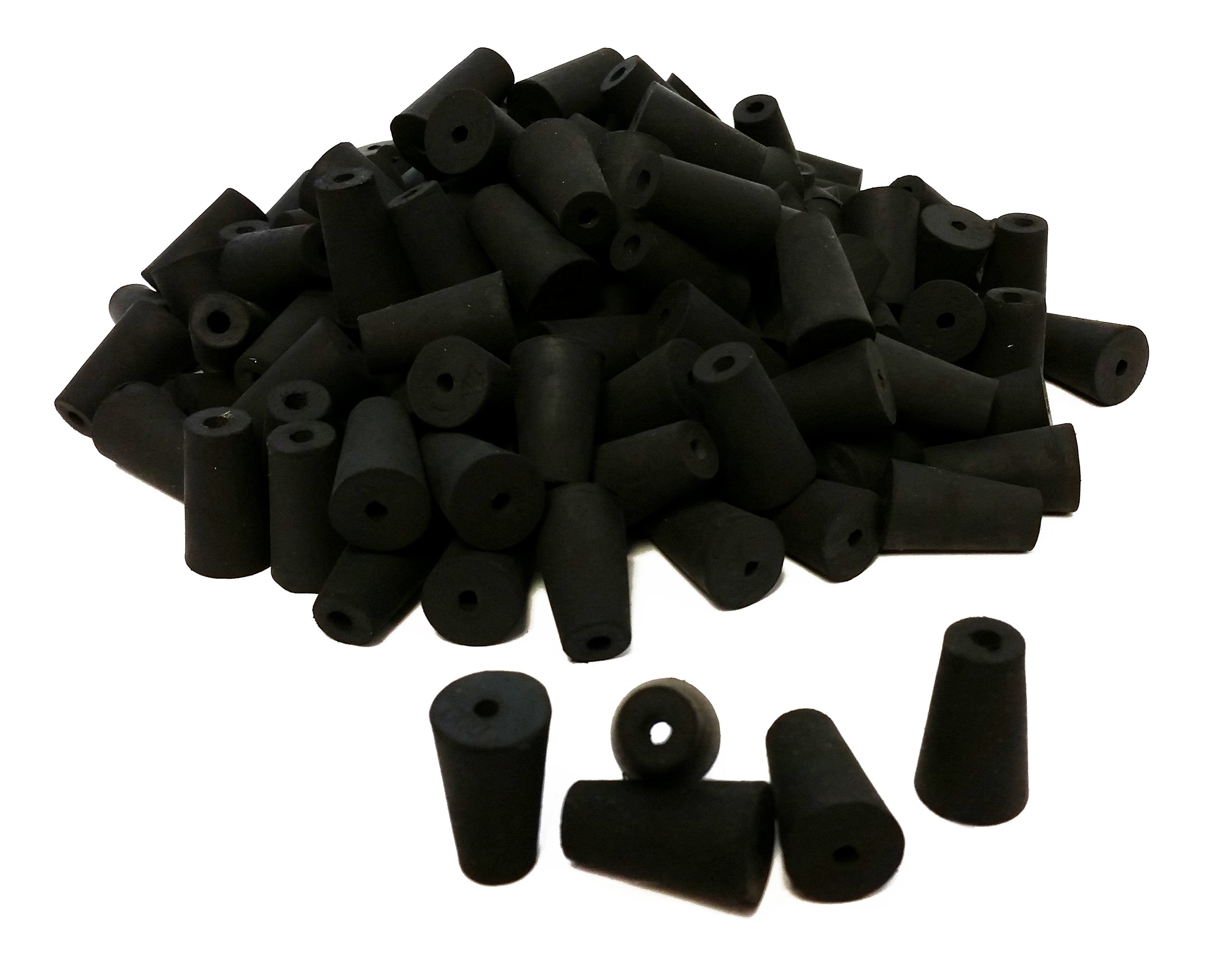 Stopper Rubber Black #000 1-Hole Case 10.