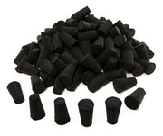 Stopper Rubber Black #000 Solid. Case 10.