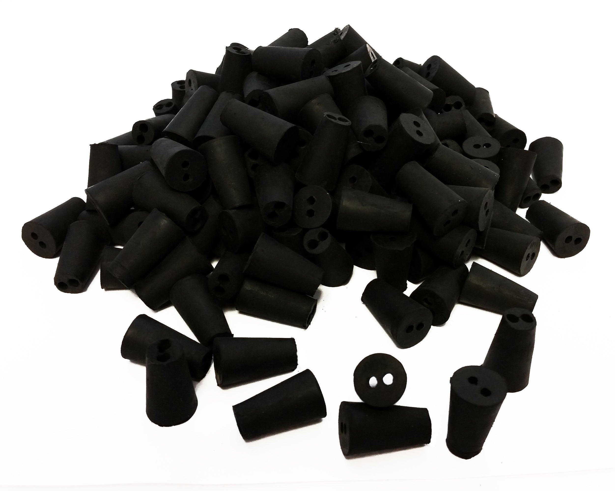 Stopper Rubber Black #000-2 hole