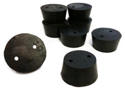 Rubber Stoppers, #10, 2-Hole, Case of 10 Pounds