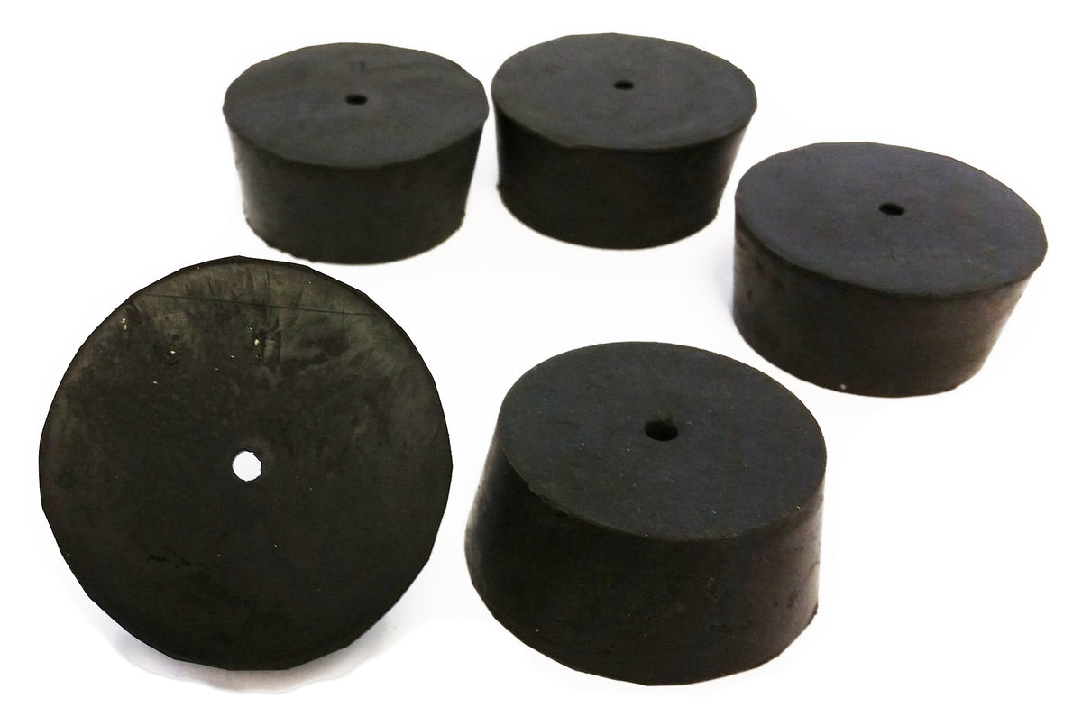 Rubber Stoppers, #11, 1-Hole, Case of 10 Pounds