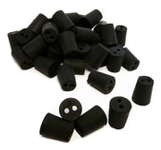 Rubber Stoppers, #2, 2-Hole, Case of 10 Pounds