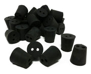 Rubber Stoppers, #3, 2-Hole, Case of 10 Pounds