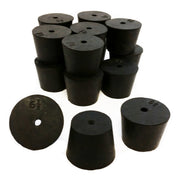 Rubber Stoppers, #6.5, 1-Hole