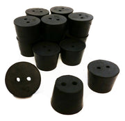 Rubber Stoppers, #6.5, 2-Hole
