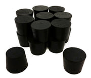 Rubber Stoppers, #6, Solid, Case of 10 Pounds