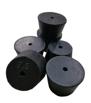 Rubber Stoppers, #7.5, 1-Hole, Pack of 1 Pound