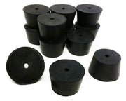 Rubber Stoppers, #8, 1-Hole, Case of 10 Pounds