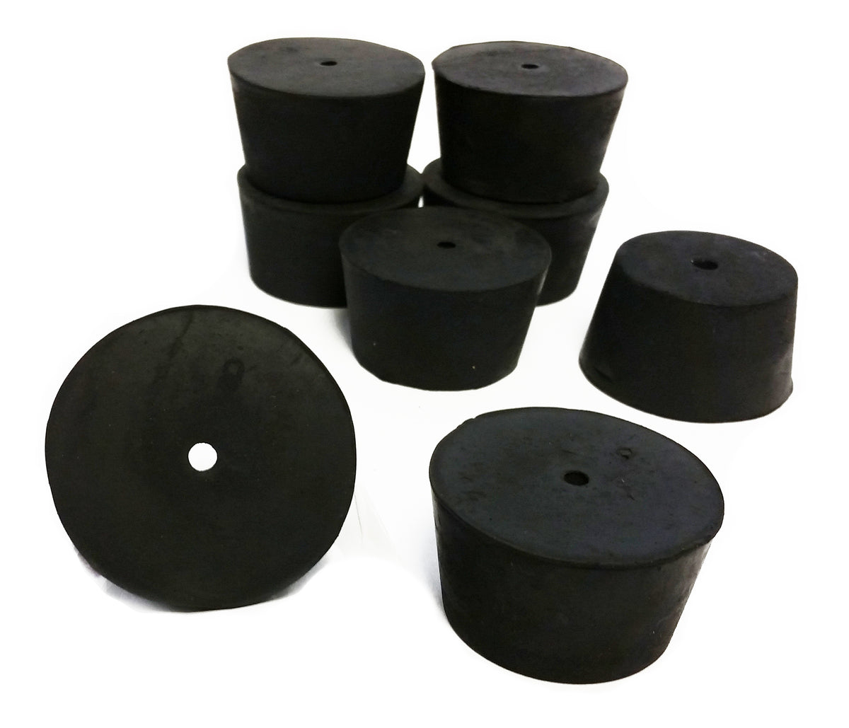 Rubber Stoppers, #9, 1-Hole, Case of 10 Pounds