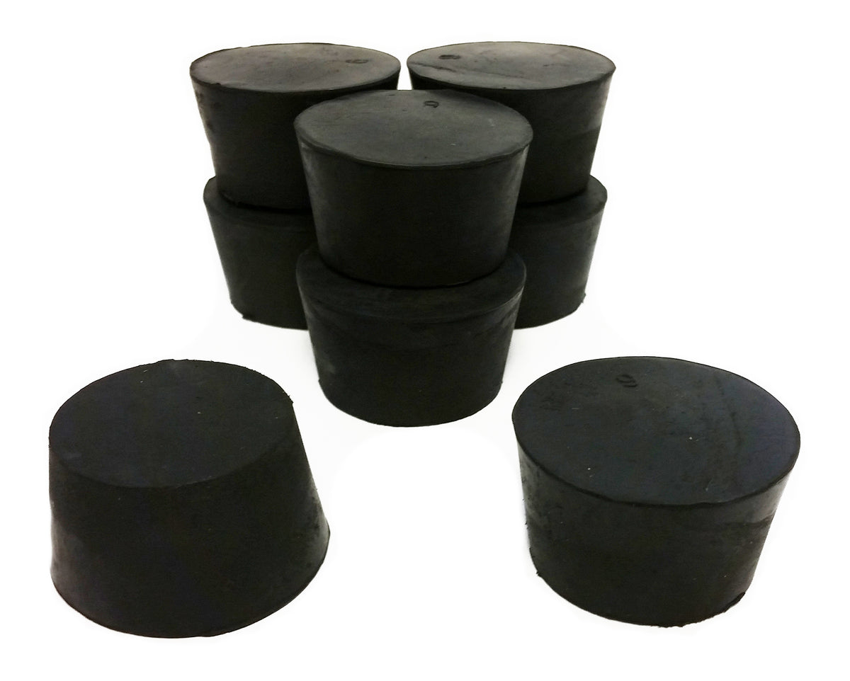 Rubber Stoppers, #9, Solid, Case of 10 Pounds