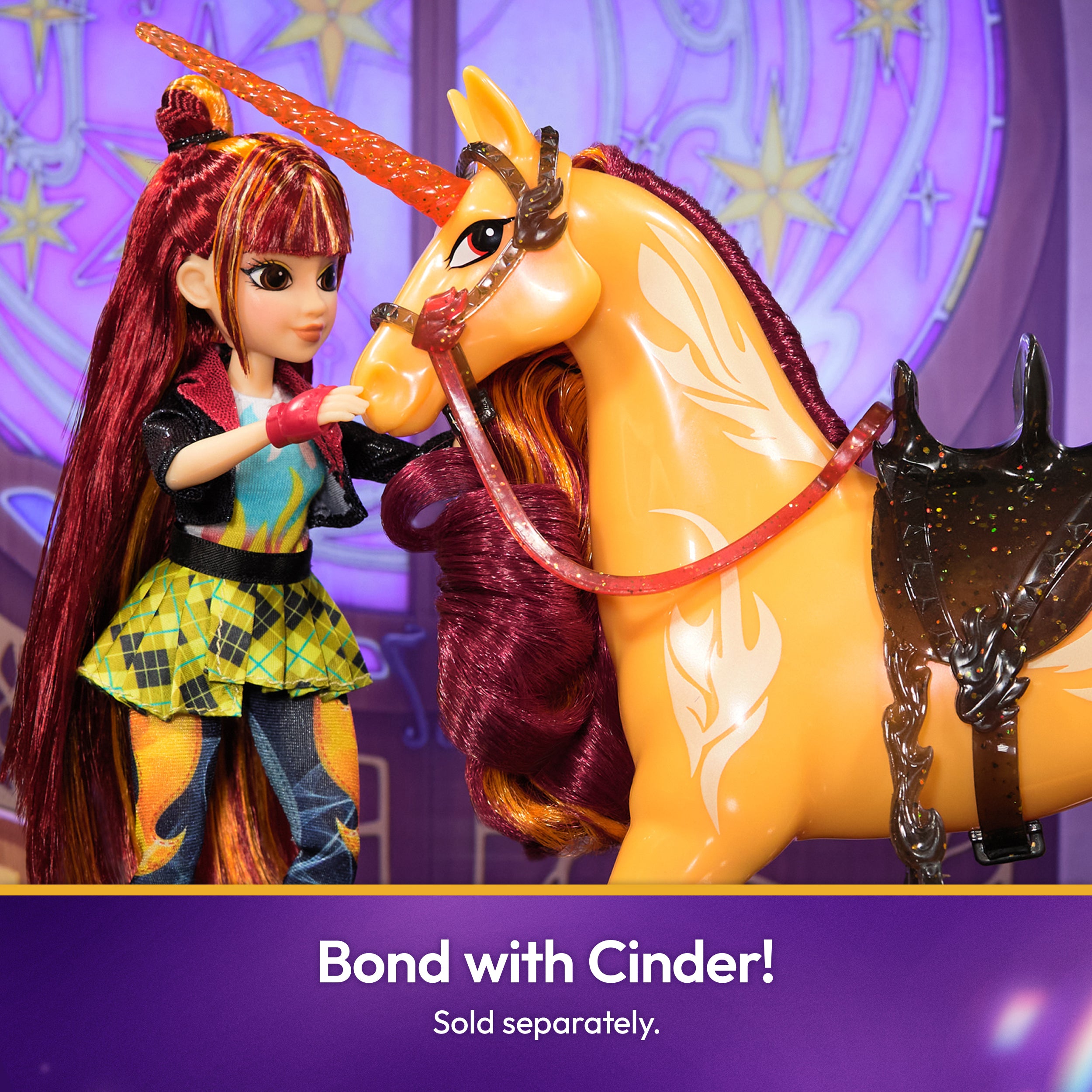 Unicorn Academy, Power of Friendship Valentina with Hand Mirror & 5 Fashion Accessories, 9.5”, Dolls & Unicorn Toys for Girls Ages 4 and up