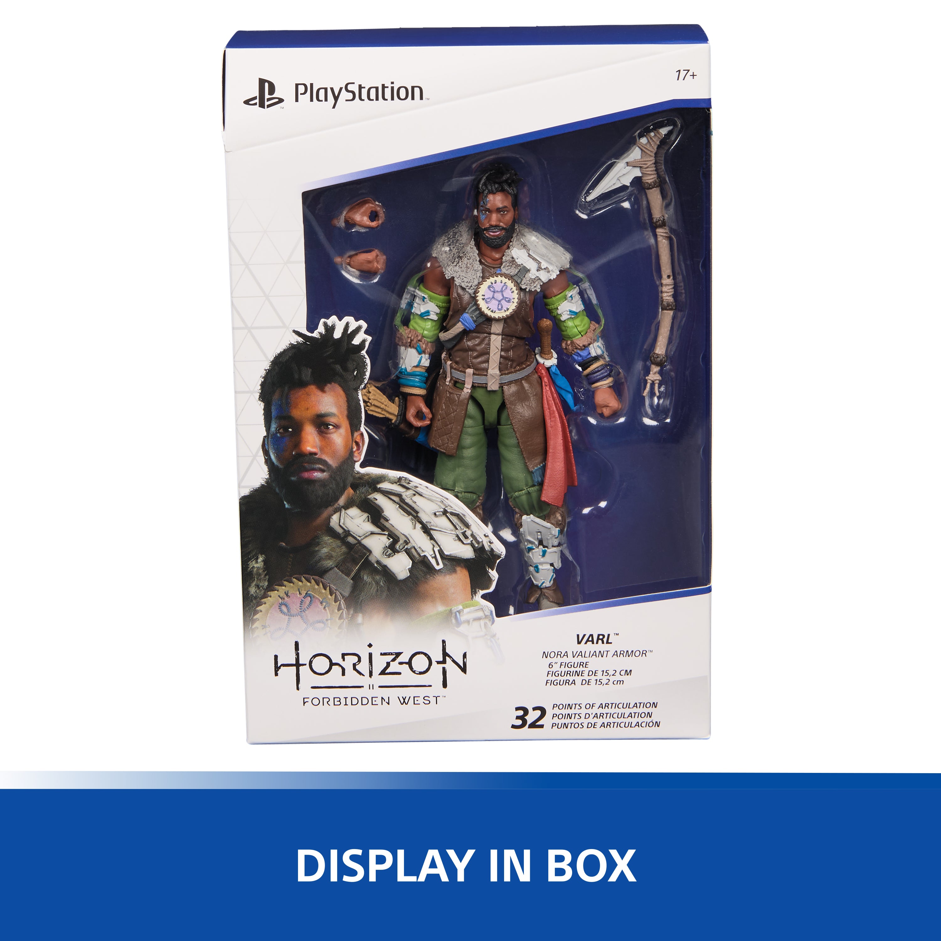 PlayStation, Horizon Forbidden West, 6” Varl Action Figure with 3 Accessories, The Shapes Collection, For PS5 Fans & Collectors Ages 17+