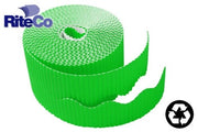 Riteco Raydiant 22810 Riteco Trim-it Corrugated Scalloped Decorative Border. Two .25 in. X 50 Ft. Strips per Roll Bright Green 6 Rolls