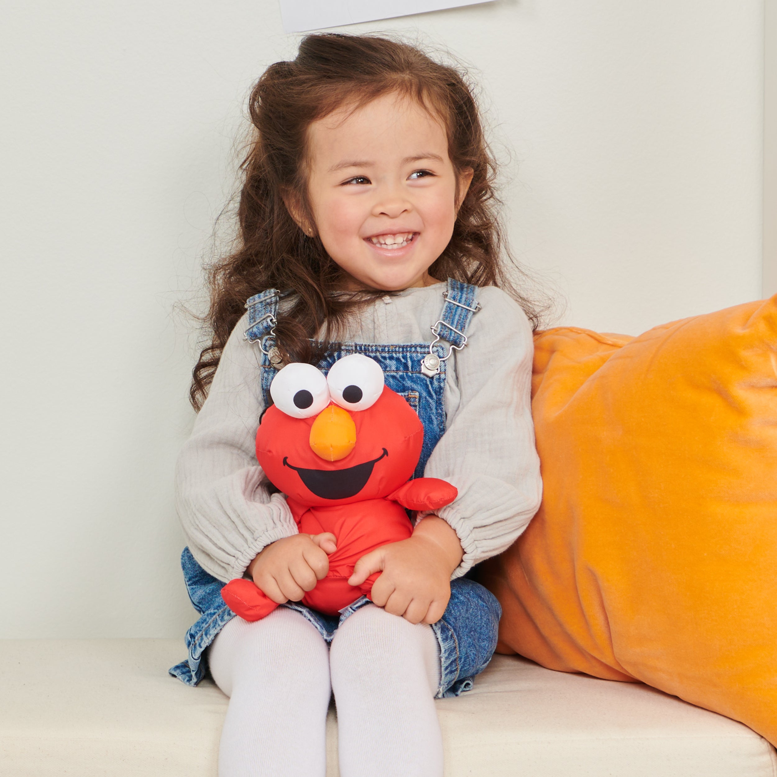 GUND Sesame Street Official Elmo Muppet Plush, Premium Nylon Plush Toy for Ages 1 & Up, Red, 7”
