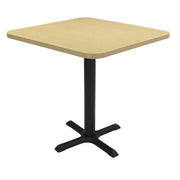 30" x 30" Square Cafe Bistro Table - Maple/Black