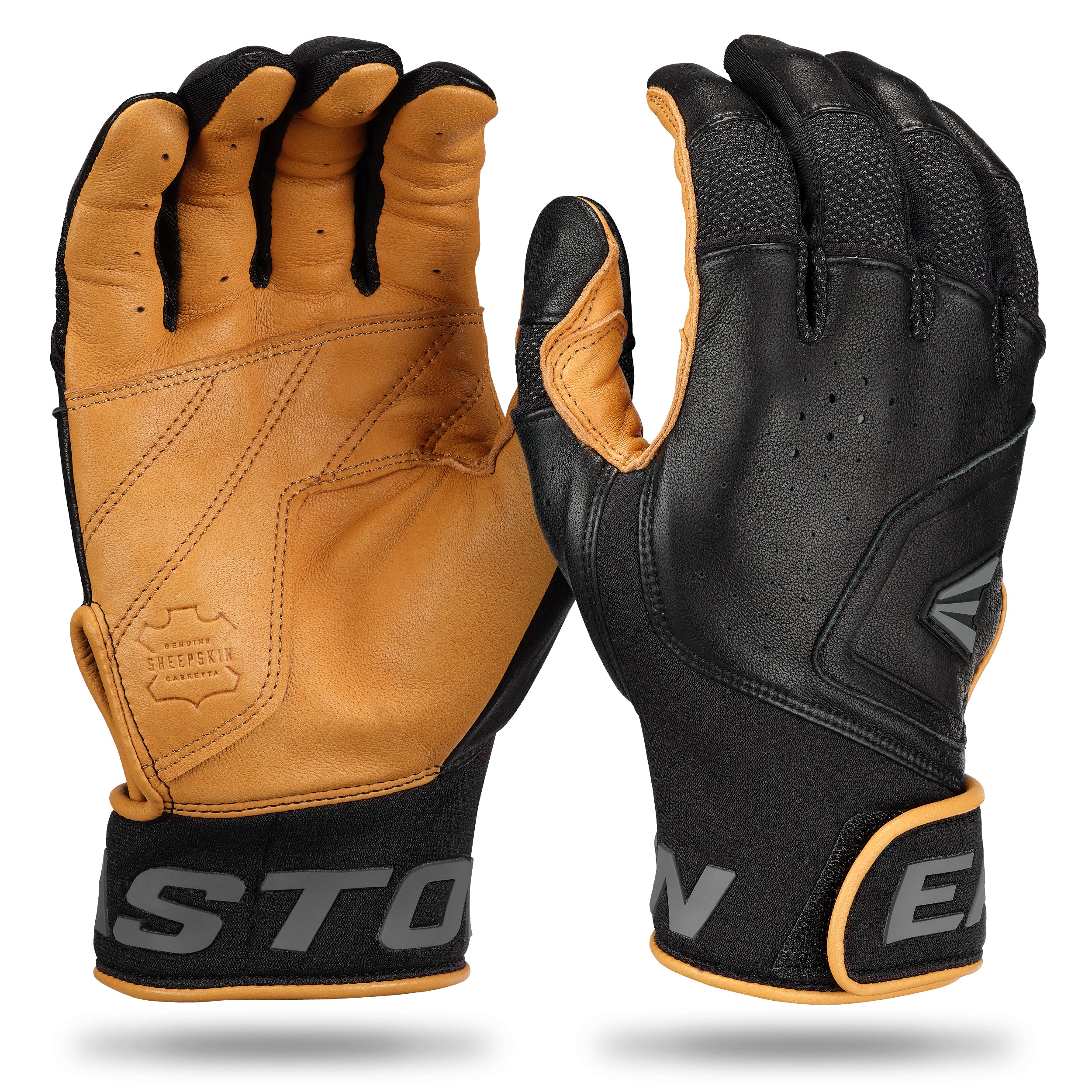 Easton Adult Mav Pro Baseball Batting Gloves - Small - Caramel/Black