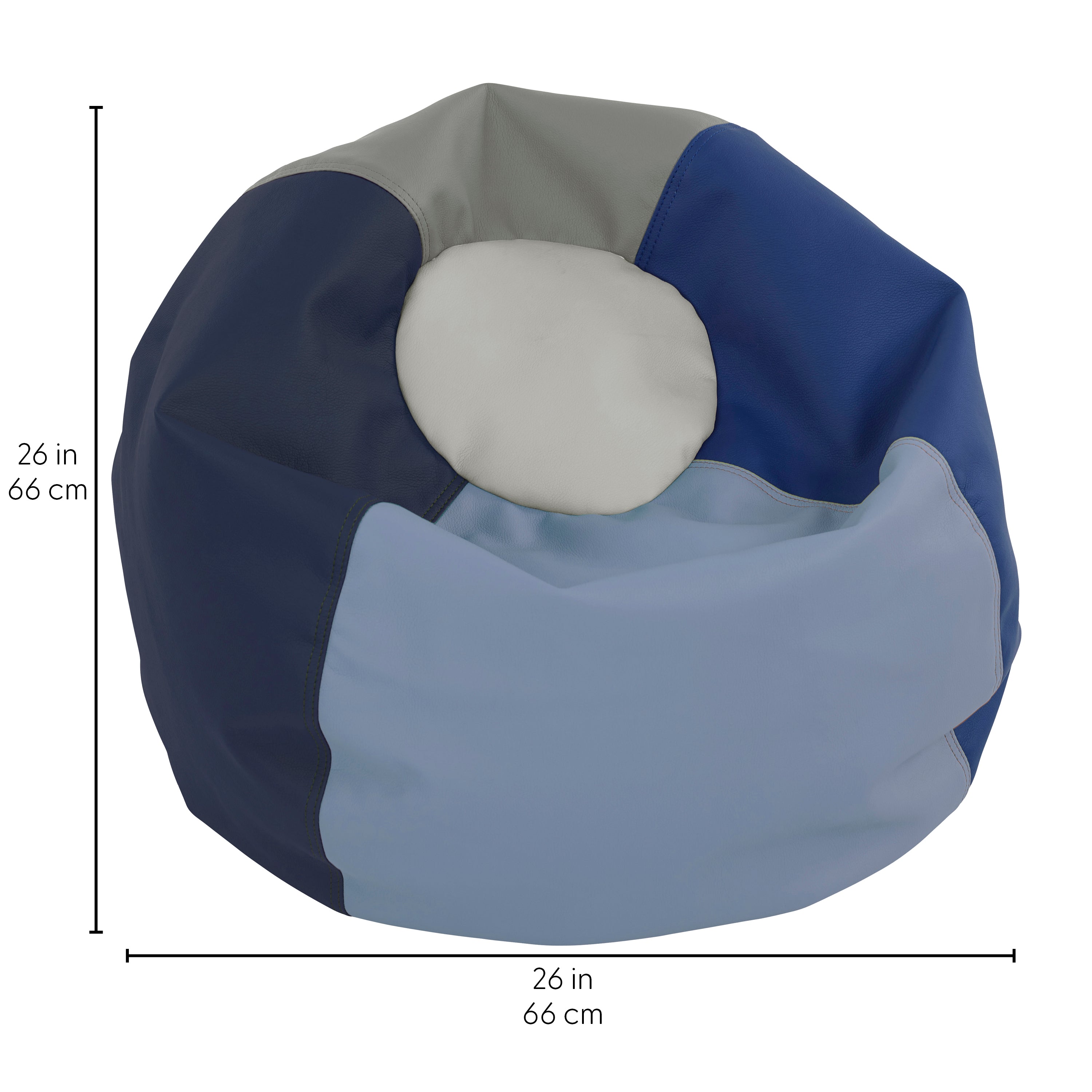 SoftScape Classic 26" Junior Bean Bag - Navy/Powder Blue
