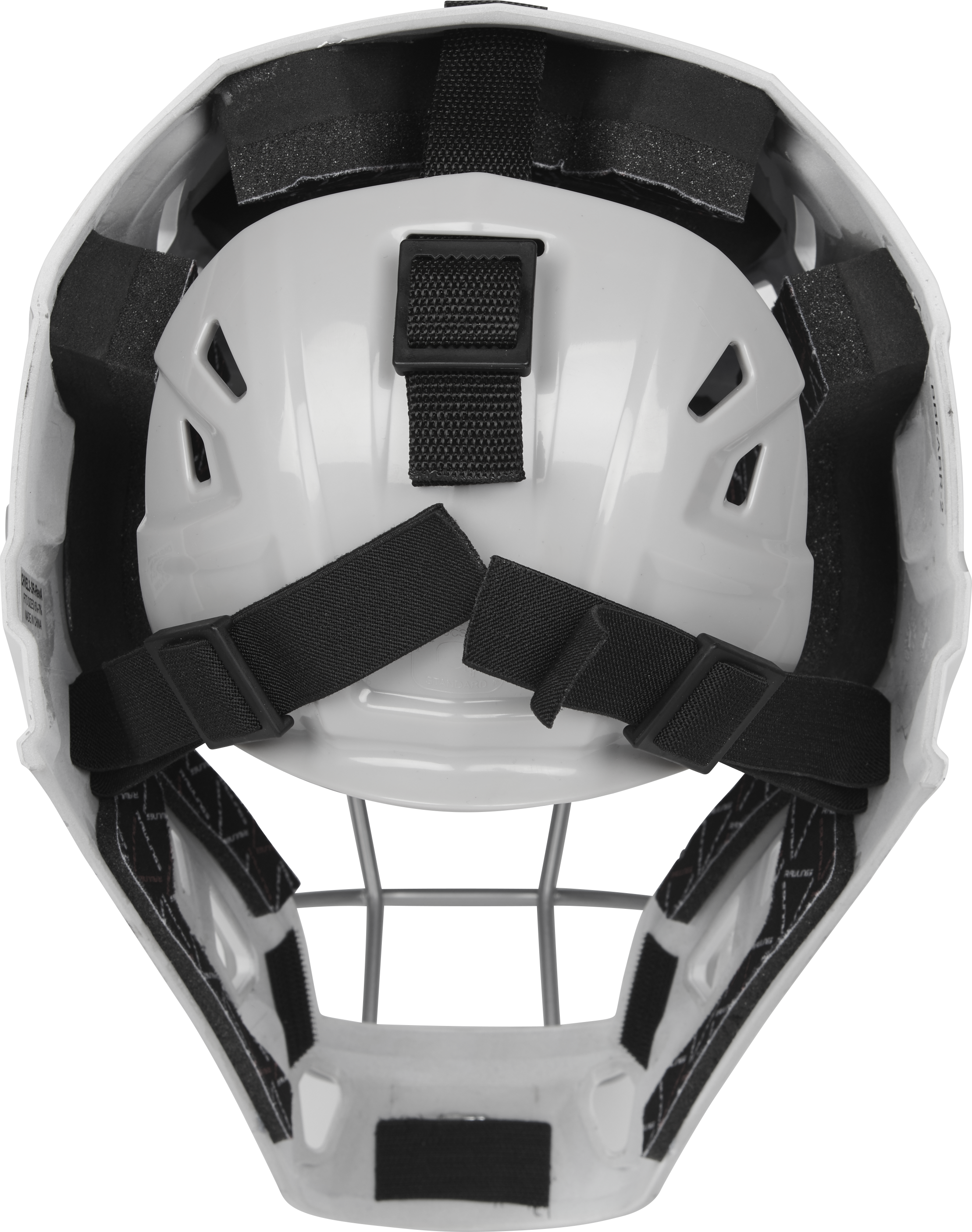 Rawlings Velo 2.0 Matte Senior Catchers Helmet - White/Silver