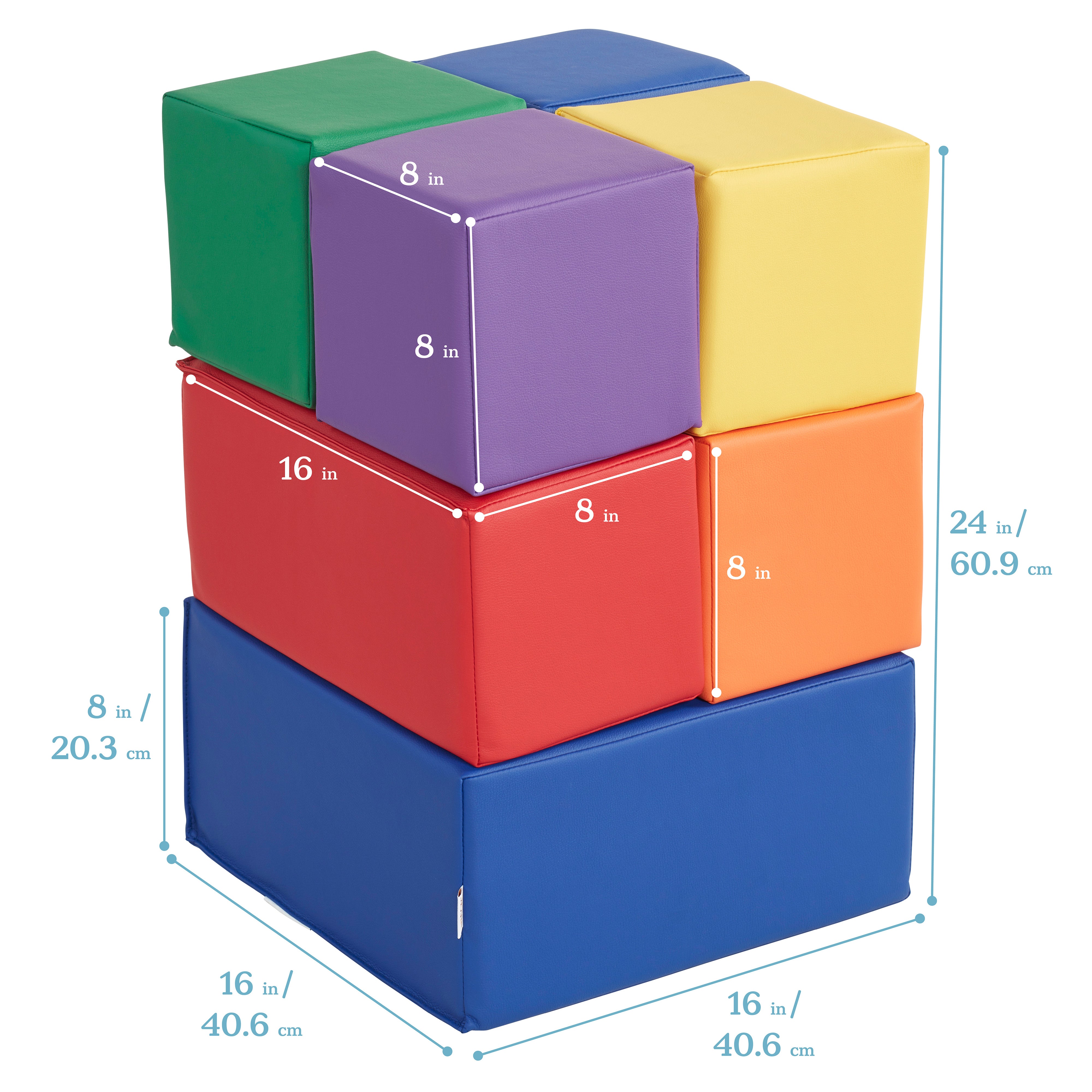 SoftZone Big Foam Blocks 7-Piece -Assorted
