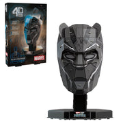 4D Build, Marvel Black Panther 3D Puzzle Model Kit with Stand, Marvel Collectibles & Desk Decor, Adult Puzzle, Building Toys, 82 Pieces, 3D Puzzles for Ages 12 & Up