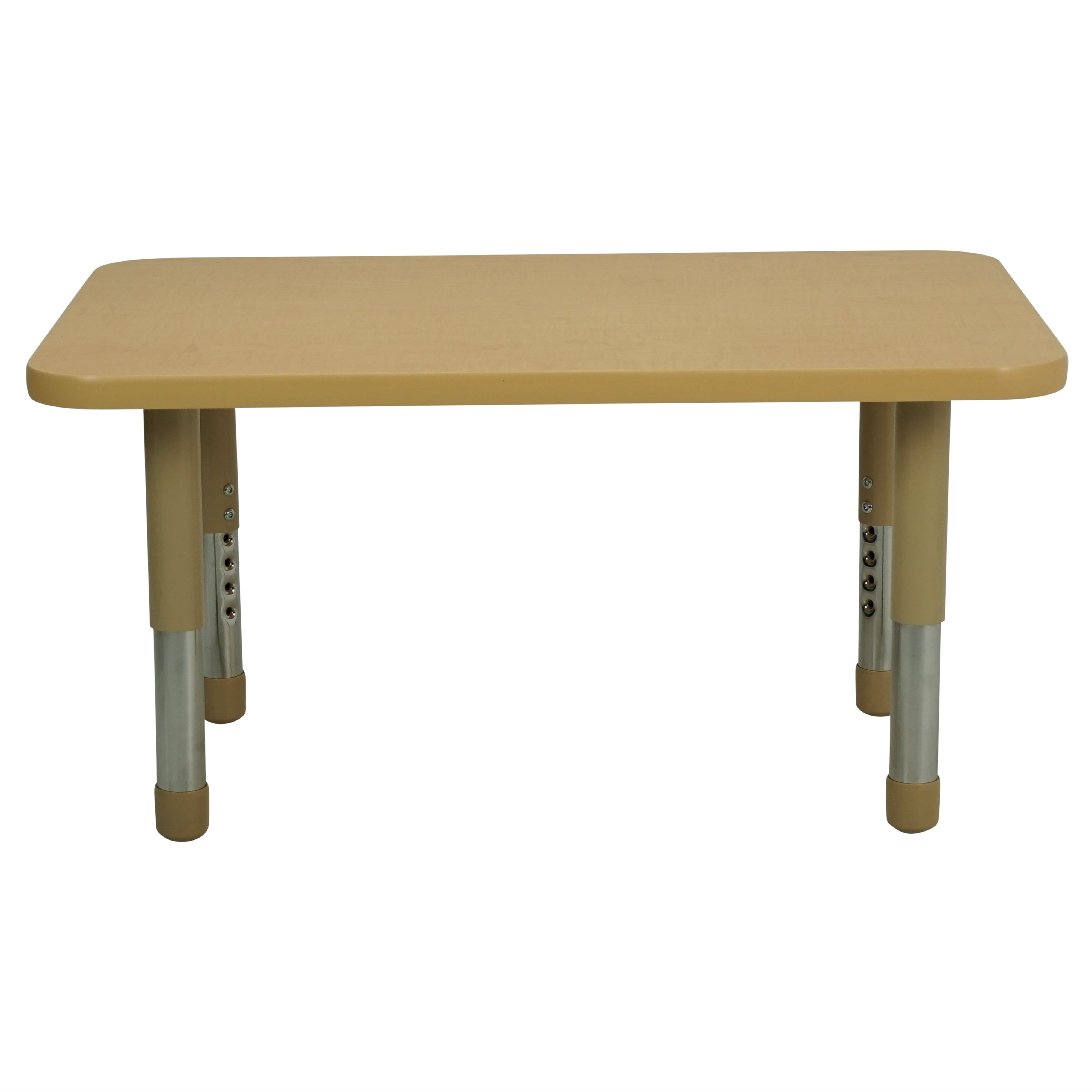 24" x 36" Rectangle T-Molding Activity Table with Adjustable Tiny Tot Legs - Maple/Sand