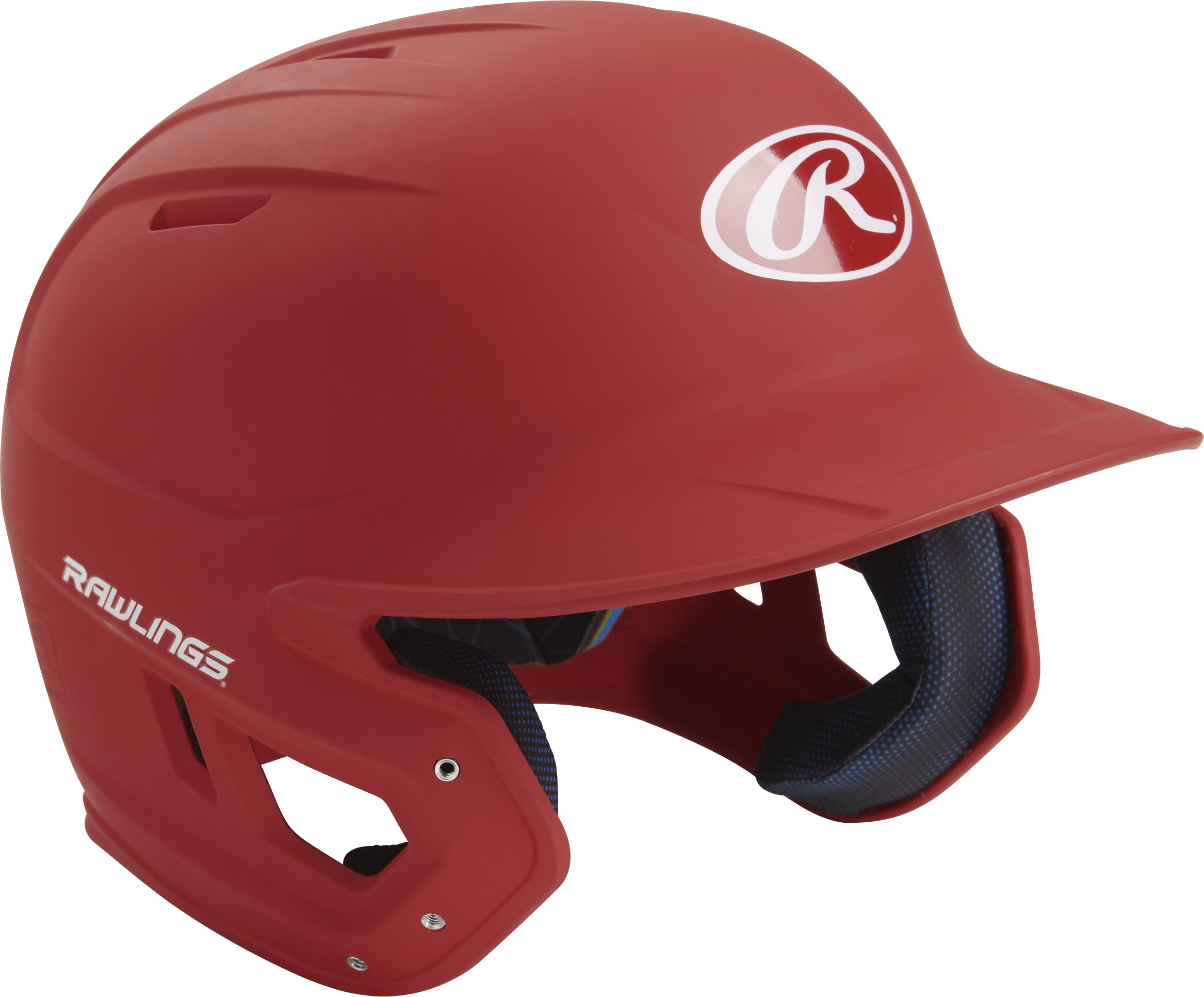 Rawlings Mach Matte Senior Baseball Helmet - Scarlet