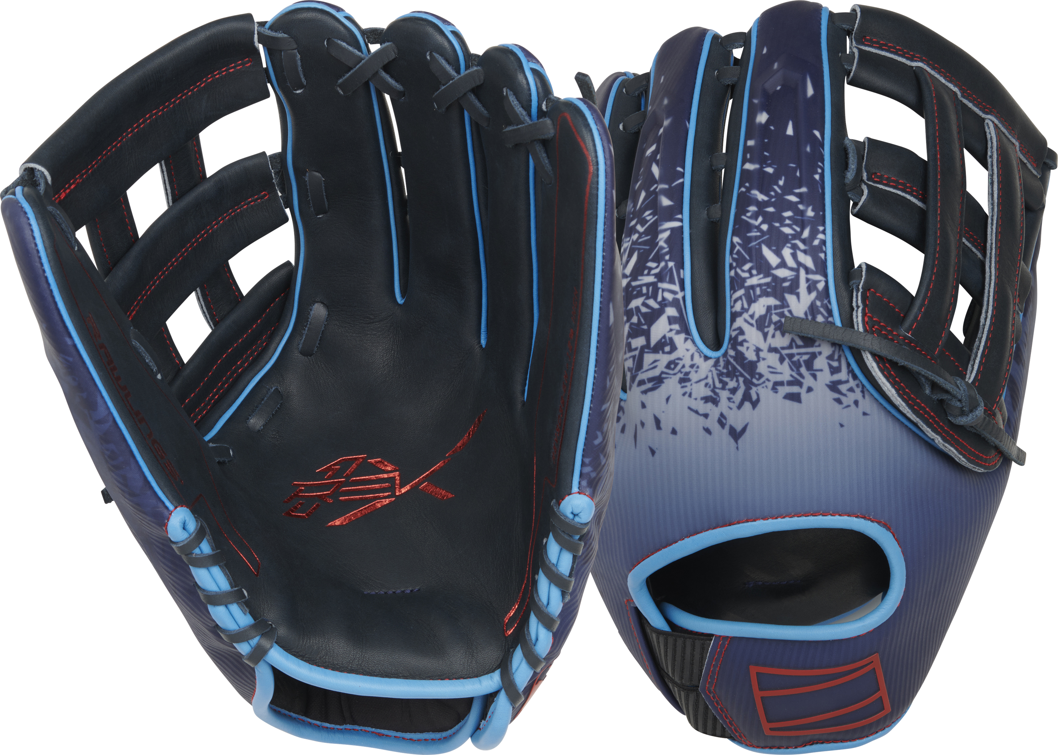 Rawlings Rev1X Series 12.75-Inch Baseball Glove - Right Hand Thrower - Navy