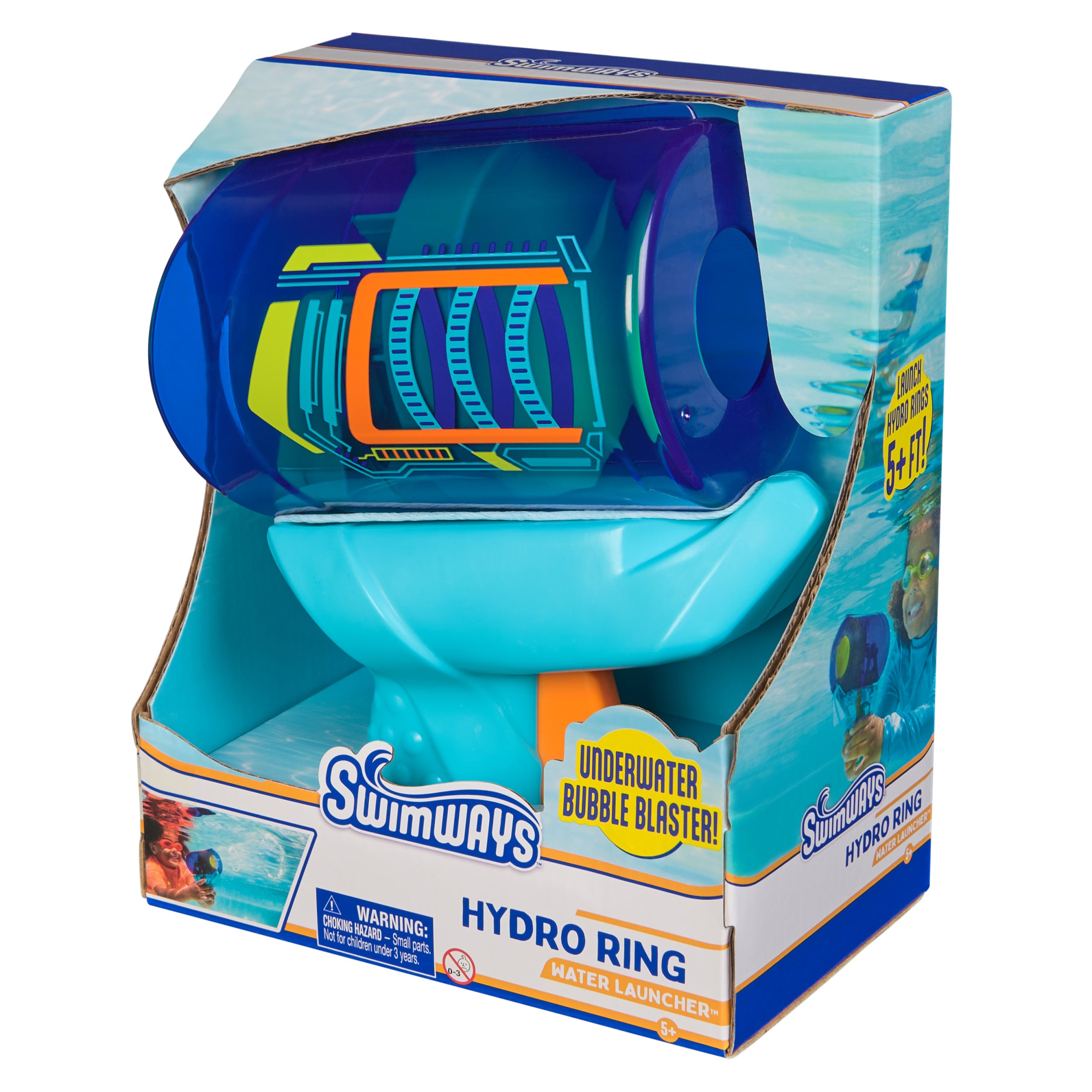 SwimWays Hydro Ring Water Launcher, Kids Pool Toys for Swim Training, Water Blaster Toys & Outdoor Games for Kids Aged 5 & Up