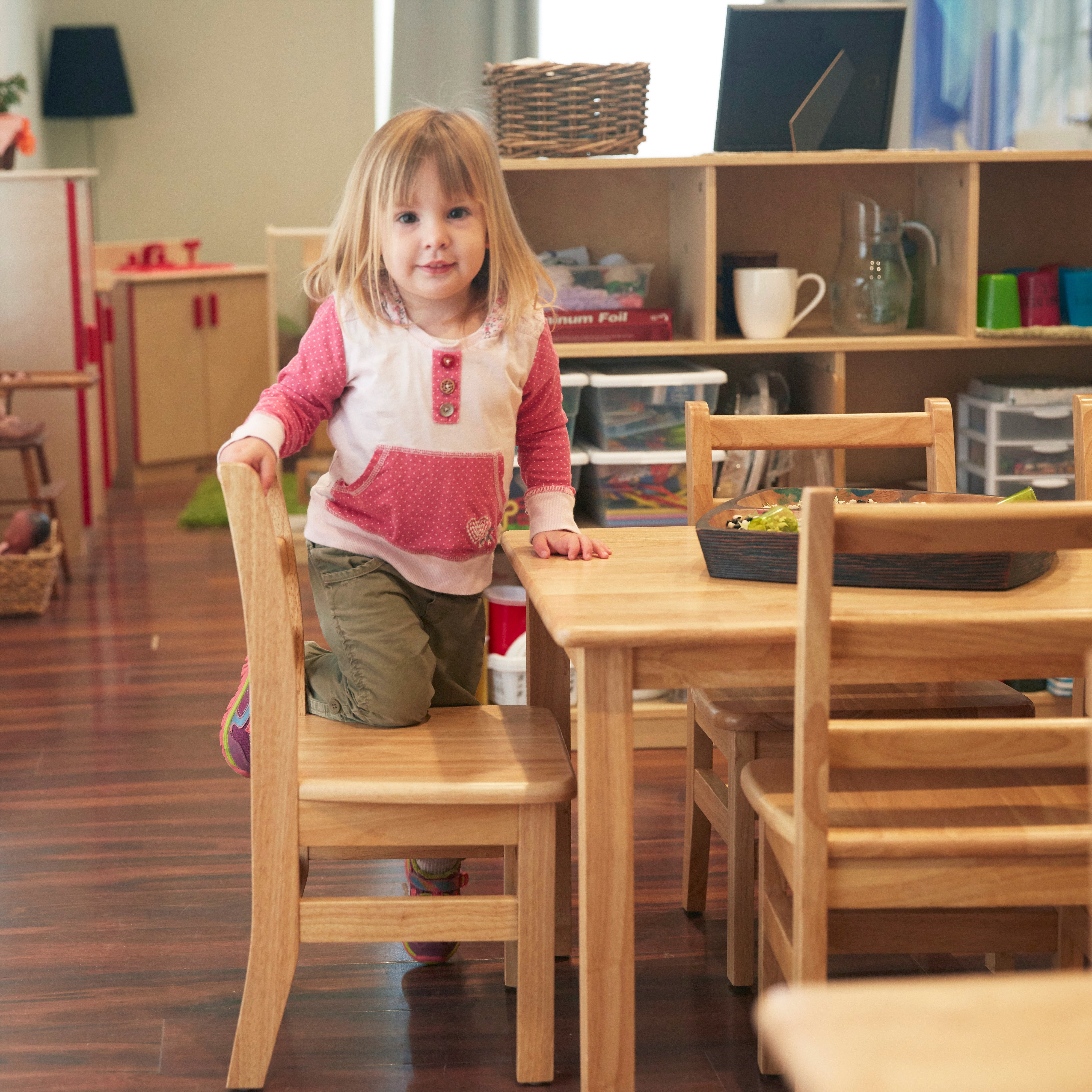 12in Three Rung Ladderback Chair 2-Pack - Assembled
