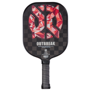 ONIX Outbreak Pickleball Paddle - Red - Reinforced by Woven Carbon Fiber for Greater Touch, Control and Durability