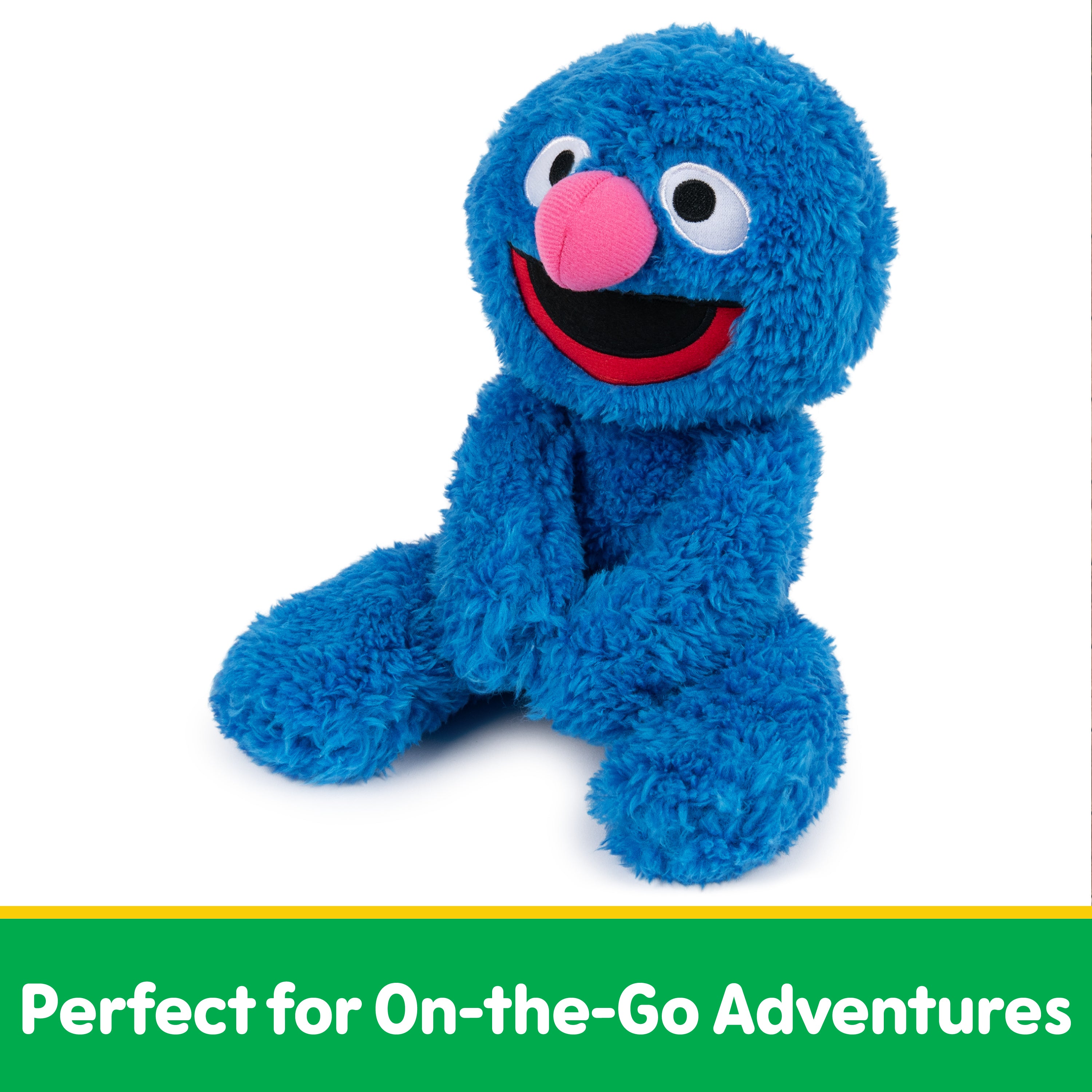 GUND Sesame Street Official Grover Take Along Buddy Plush, Premium Plush Toy for Ages 1 & Up, Blue, 13”