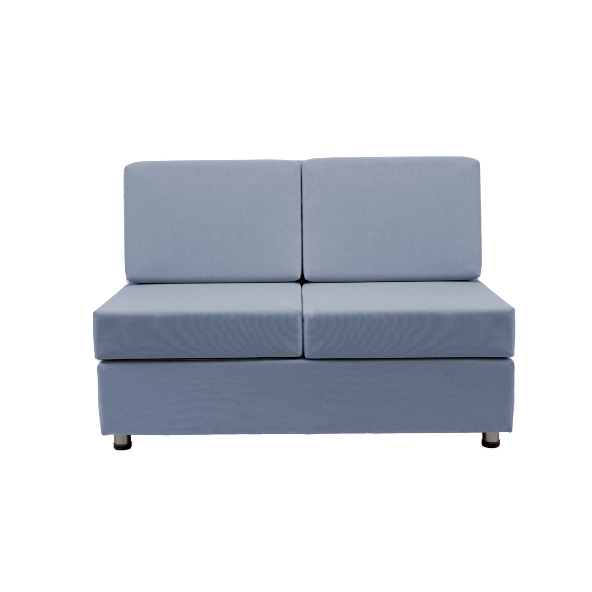 Outdoor Armless Sofa with Sunbrella - Canvas Haze