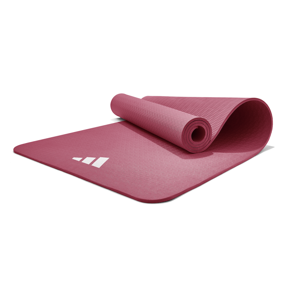 Adidas Yoga Mat 8mm(.3" Thick) - Mystery Ruby, 69" x 24"
