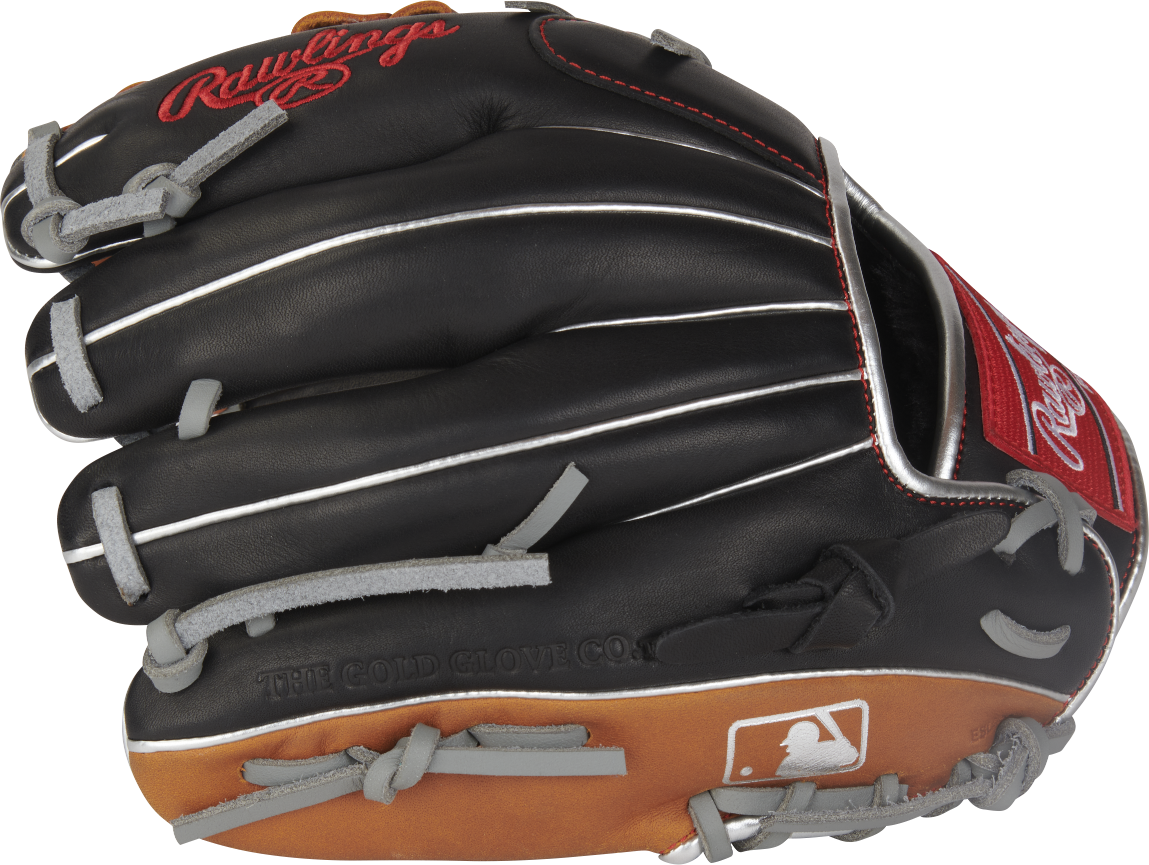 Rawlings R9 Baseball Contour Series 11-Inch Baseball Glove - Right Hand Thrower - Black/Tan