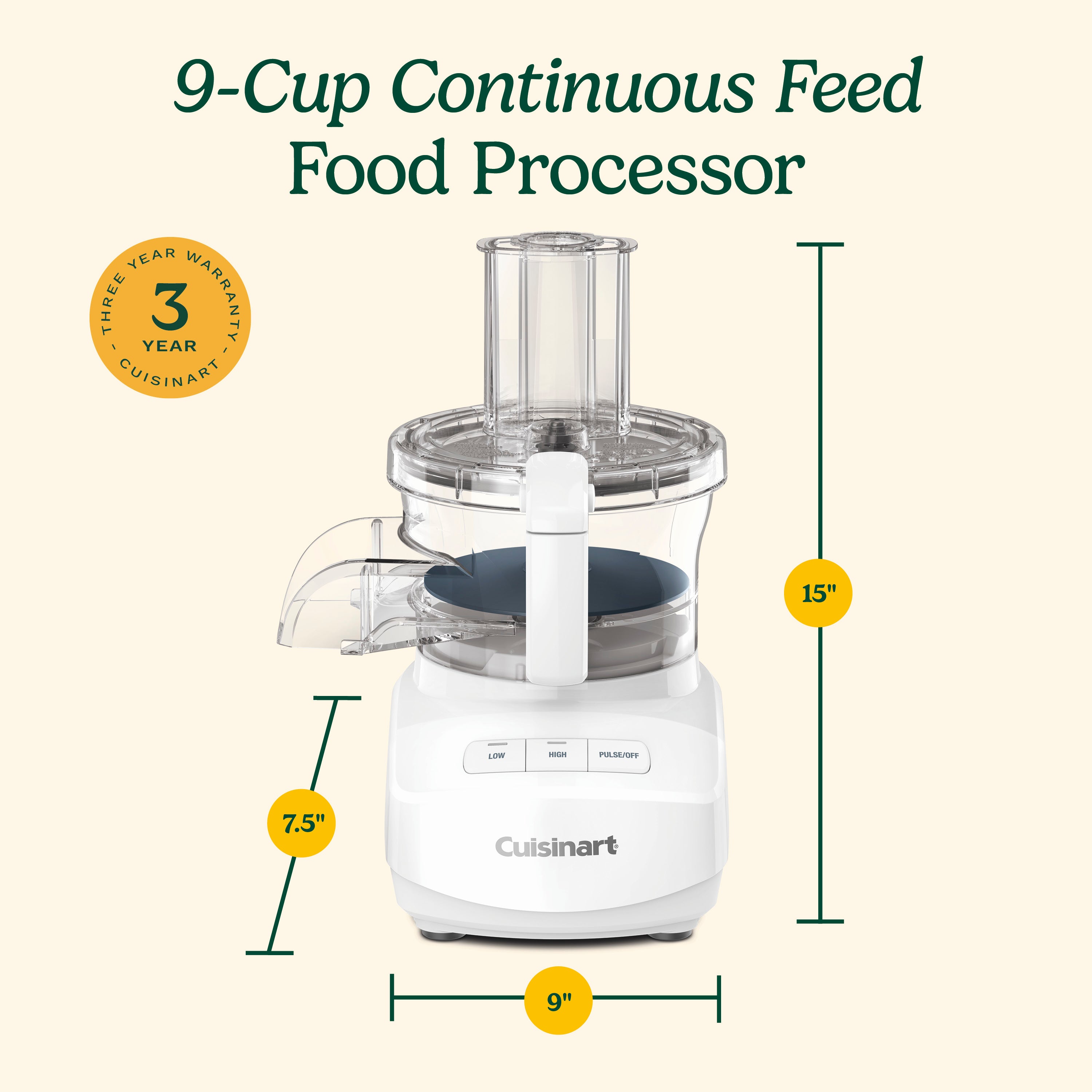 9-Cup Continuous Feed Food Processor